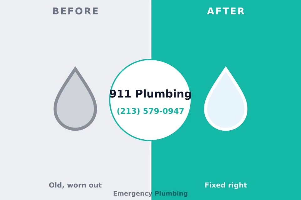 Before and after: plumbing company Kalkaska, MI